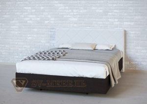 Кровать 1400 двойная №1 изголовье Ромб в Сысерти - sysert.ok-mebel.com | фото 3