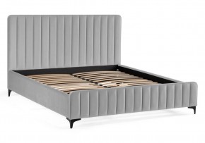 Кровать Амелия 160х200 без ПМ светло-серая в Сысерти - sysert.ok-mebel.com | фото 2