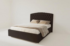 Кровать Берлин без основания 1600 (экокожа коричневая) в Сысерти - sysert.ok-mebel.com | фото