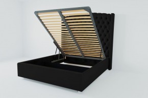 Кровать Берлин ЛЮКС с ПМ 1600 (экокожа кольт ч) в Сысерти - sysert.ok-mebel.com | фото