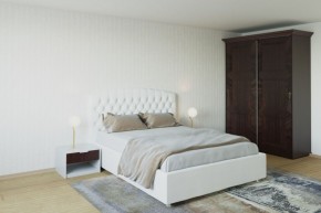 Кровать Берлин с ПМ 1800 (экокожа белая) в Сысерти - sysert.ok-mebel.com | фото