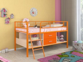 Кровать-чердак "Севилья-Я-мини" с ящиками (Оранжевый) в Сысерти - sysert.ok-mebel.com | фото