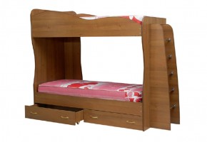 Кровать детская 2-х ярусная Юниор-1 (800*2000) ЛДСП в Сысерти - sysert.ok-mebel.com | фото 1