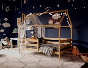 Кровать-домик 80*190 без покраски (без ящиков) в Сысерти - sysert.ok-mebel.com | фото