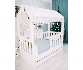 Кровать-домик с ящиком 800*1600 (Белый) в Сысерти - sysert.ok-mebel.com | фото 2