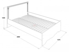 Кровать двойная Ольга 1Н + 2-а ящика (1200*2000) в Сысерти - sysert.ok-mebel.com | фото 2