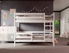 Кровать двухъярусная без крыши 80*190 Белый в Сысерти - sysert.ok-mebel.com | фото 2