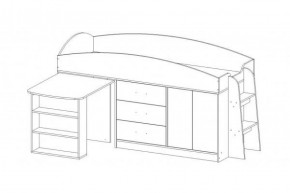КАПРИЗ-12 Кровать 800 двухъярусная без рисунка в Сысерти - sysert.ok-mebel.com | фото 1