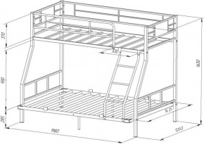 Кровать двухъярусная «Гранада-1 140» в Сысерти - sysert.ok-mebel.com | фото 6