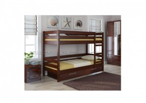 ДЖУНИОР Кровать двухъярусная (Орех) с 2 ящиками в Сысерти - sysert.ok-mebel.com | фото 2