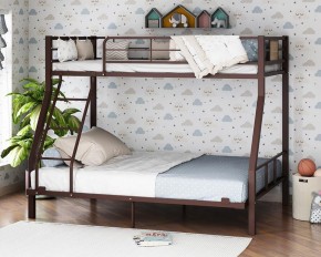 Кровать двухъярусная "Гранада-1 140" Коричневый в Сысерти - sysert.ok-mebel.com | фото