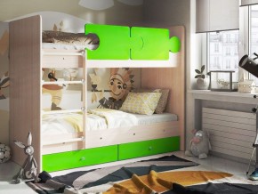 Кровать двухъярусная "Тетрис" (щиты) с бортиками + ящики в Сысерти - sysert.ok-mebel.com | фото