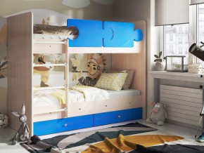 Кровать двухъярусная "Тетрис" (щиты) с бортиками + ящики в Сысерти - sysert.ok-mebel.com | фото 6