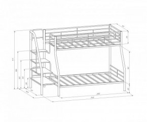 Кровать двухъярусная "Толедо-1" Коричневый/Венге в Сысерти - sysert.ok-mebel.com | фото 2