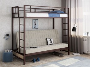 Кровать двухъярусная с диваном "Мадлен" (Коричневый/Бежевый) в Сысерти - sysert.ok-mebel.com | фото 1