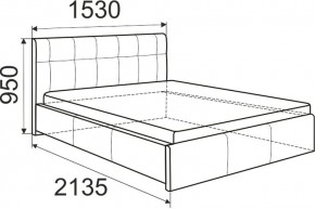 Кровать Изабелла с латами Newtone cacao 1400x2000 в Сысерти - sysert.ok-mebel.com | фото 5