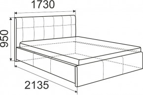 Кровать Изабелла с латами Newtone cacao 1400x2000 в Сысерти - sysert.ok-mebel.com | фото 6