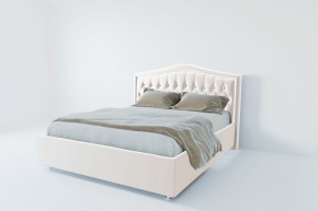 Кровать Калининград с ПМ 800 (экокожа белая) в Сысерти - sysert.ok-mebel.com | фото 2
