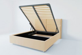 Кровать Корсика с ПМ 1200 (экокожа бежевая) в Сысерти - sysert.ok-mebel.com | фото