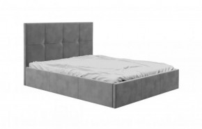 Кровать КУБА с основанием и ПМ (велюр серый) 1200х2000 в Сысерти - sysert.ok-mebel.com | фото