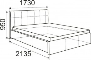 Кровать Изабелла с латами Newtone cacao 1600x2000 в Сысерти - sysert.ok-mebel.com | фото 3