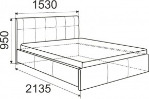 Кровать Изабелла с латами Newtone light beige 1400x2000 в Сысерти - sysert.ok-mebel.com | фото