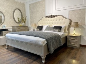 Кровать Мокко 1600 с мягким изголовьем + основание (серый камень) в Сысерти - sysert.ok-mebel.com | фото 3