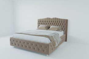 Кровать Нягань с ПМ 1200 (велюр серый) в Сысерти - sysert.ok-mebel.com | фото