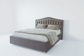 Кровать Нягань с ПМ 1200 (велюр темно-серый) в Сысерти - sysert.ok-mebel.com | фото 2