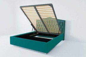 Кровать Нягань с ПМ 1400 (велюр бирюзовый) в Сысерти - sysert.ok-mebel.com | фото