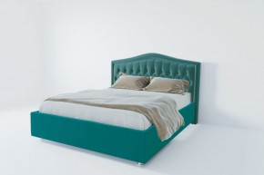 Кровать Нягань с ПМ 1400 (велюр бирюзовый) в Сысерти - sysert.ok-mebel.com | фото 2