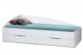 Кровать одинарная "Фея - 3" асимметричная 1900х800 (белая) в Сысерти - sysert.ok-mebel.com | фото