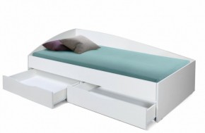 Кровать одинарная "Фея - 3" асимметричная 2000х900 (белая) в Сысерти - sysert.ok-mebel.com | фото 2