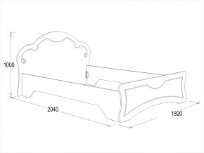 Кровать Ольга-10 МДФ (1600) в Сысерти - sysert.ok-mebel.com | фото 2