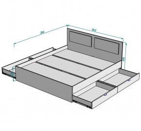 Кровать Ольга L36 (1800) 4 ящика в Сысерти - sysert.ok-mebel.com | фото 2