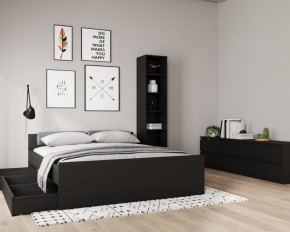 Кровать ОРИОН двухспальная с ортопедическим основанием 160х200, цвет Дуб Венге в Сысерти - sysert.ok-mebel.com | фото 3