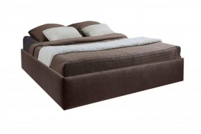 Кровать Подиум с ПМ 1200 (экокожа коричневая) в Сысерти - sysert.ok-mebel.com | фото