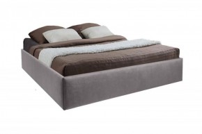 Кровать Подиум с ПМ 1400 (велюр темно-серый) в Сысерти - sysert.ok-mebel.com | фото 1