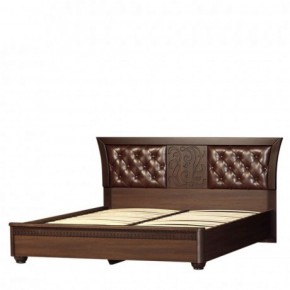Кровать с мягким изголовьем №198 "Лючия" (1600) Дуб оксфорд в Сысерти - sysert.ok-mebel.com | фото