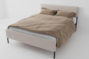 Кровать Стандарт Мини с ортопедическим основанием 800 (велюр бежевый) в Сысерти - sysert.ok-mebel.com | фото