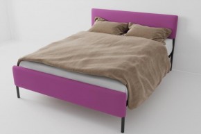 Кровать Стандарт Мини с ортопедическим основанием 800 (велюр розовый) в Сысерти - sysert.ok-mebel.com | фото