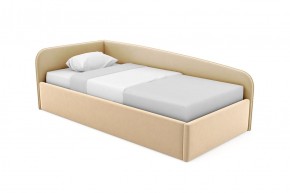 Кровать угловая Лэсли интерьерная +настил ДСП (120х200) 1 кат. ткани в Сысерти - sysert.ok-mebel.com | фото