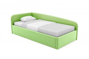 Кровать угловая Лэсли интерьерная +основание (120х200) 1 кат. ткани в Сысерти - sysert.ok-mebel.com | фото