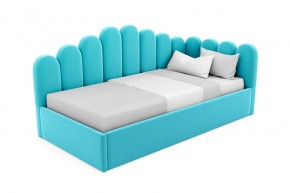 Кровать угловая Лилу интерьерная +основание/ПМ/бельевое дно (120х200) 1 кат. ткани в Сысерти - sysert.ok-mebel.com | фото