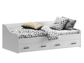 ВЕГА NEW Кровать 900 с настилом ЛДСП (Белый глянец/белый) в Сысерти - sysert.ok-mebel.com | фото