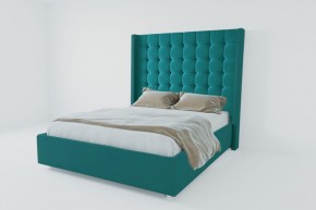 Кровать Венеция ЛЮКС с ПМ 2000 (велюр бирюзовый) в Сысерти - sysert.ok-mebel.com | фото 2
