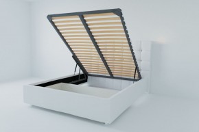 Кровать Венеция с ПМ 1200 (экокожа белая) в Сысерти - sysert.ok-mebel.com | фото