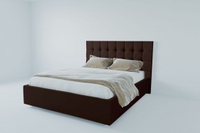 Кровать Венеция с ПМ 1200 (экокожа коричневая) в Сысерти - sysert.ok-mebel.com | фото 2