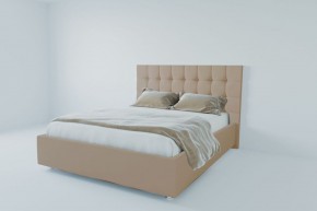 Кровать Венеция с ПМ 1600 (велюр светло-серый) в Сысерти - sysert.ok-mebel.com | фото 2