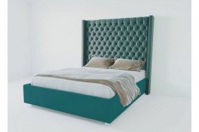 Кровать Версаль ЛЮКС с ПМ 800 (велюр бирюзовый) в Сысерти - sysert.ok-mebel.com | фото